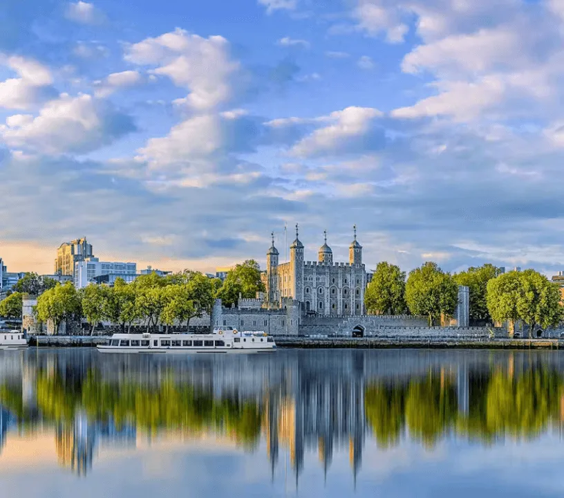 The Tower of London viewed from the Thames
