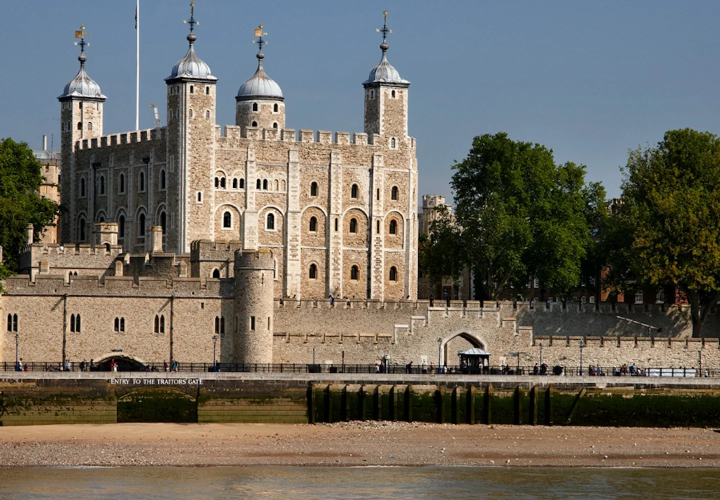 The Tower of London viewed from the river